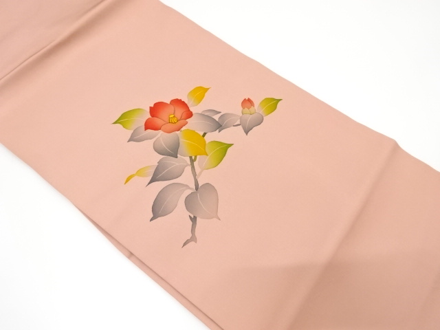 塩瀬　枝椿模様名古屋帯